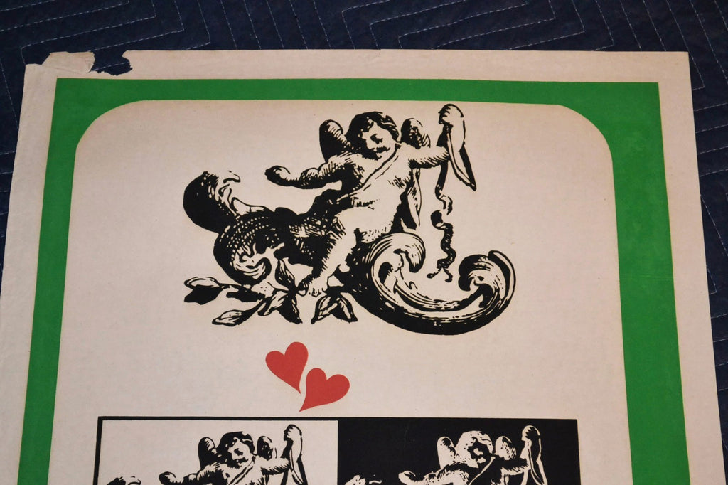 1972 Original Cuban Silkscreen Movie Poster.Hola amigo.Hello friend.Angel art.