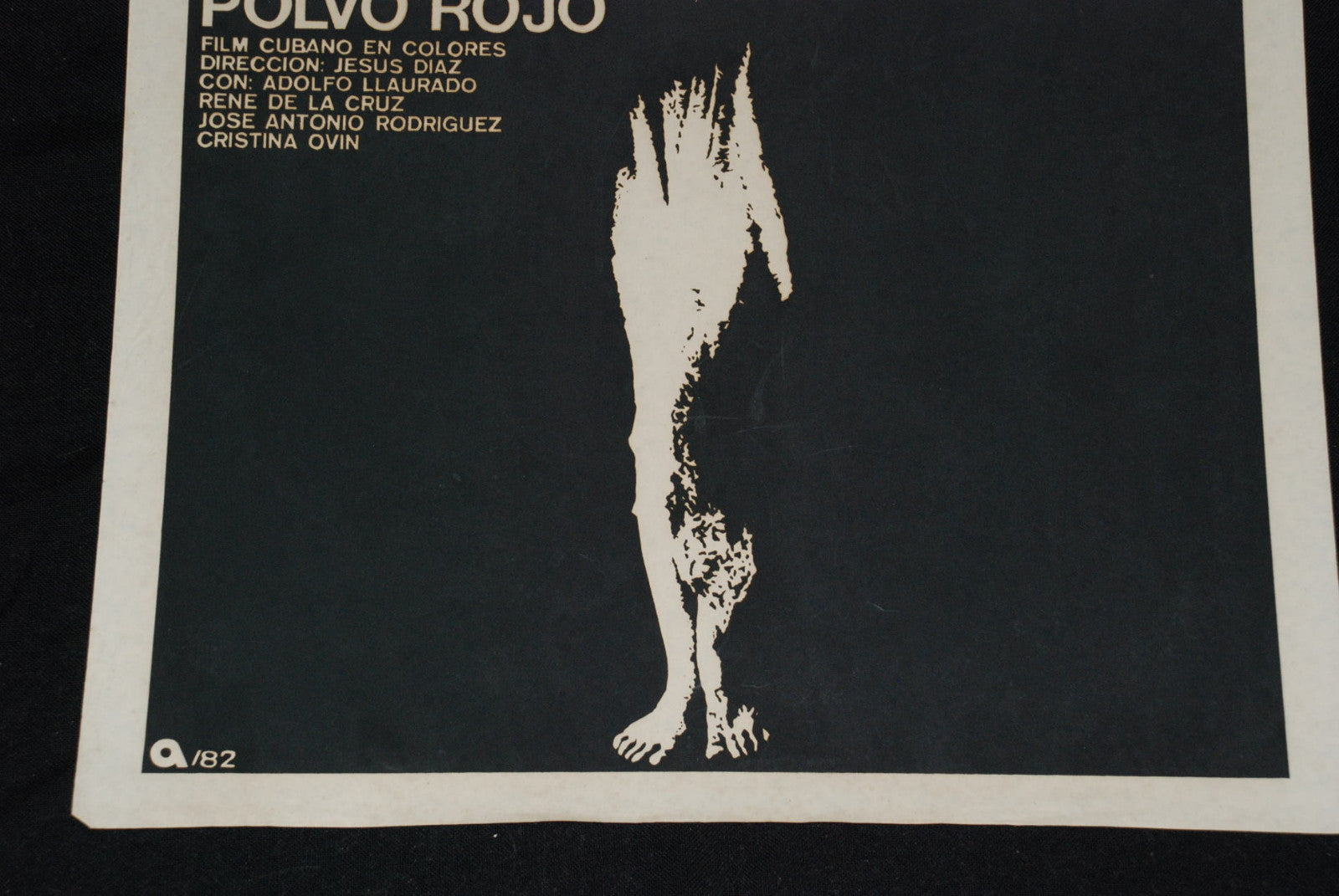1982 Original Cuban Movie Poster"Red Dust"Cuba art film.Collectible.Authentic