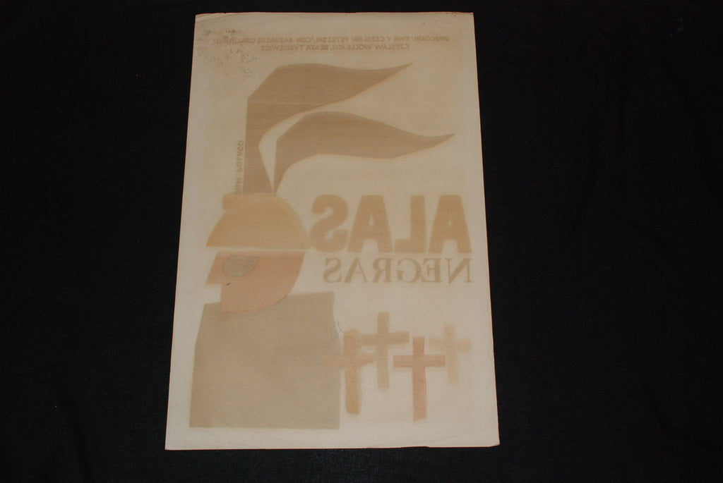 1966 Original Silkscreen Movie Poster"Wings"Poland Polish Ewa Czeslaw art film