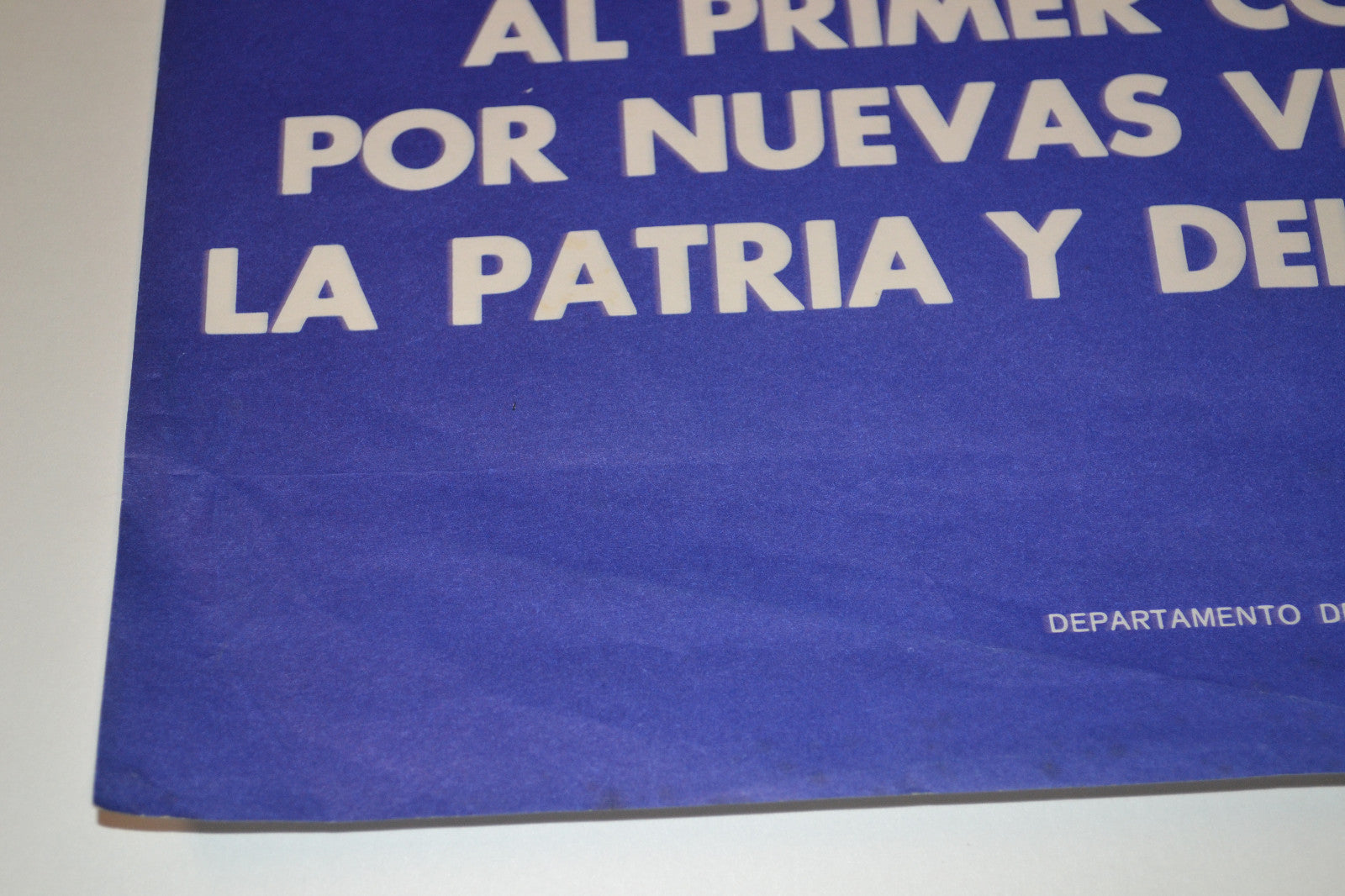 1975 Cuban Original Poster.Revolution Communist 1st Congress History.Cuba art.