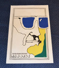 1975 Original Cuban Silkscreen Movie Poster.At the edge.Al borde.Cerebral design