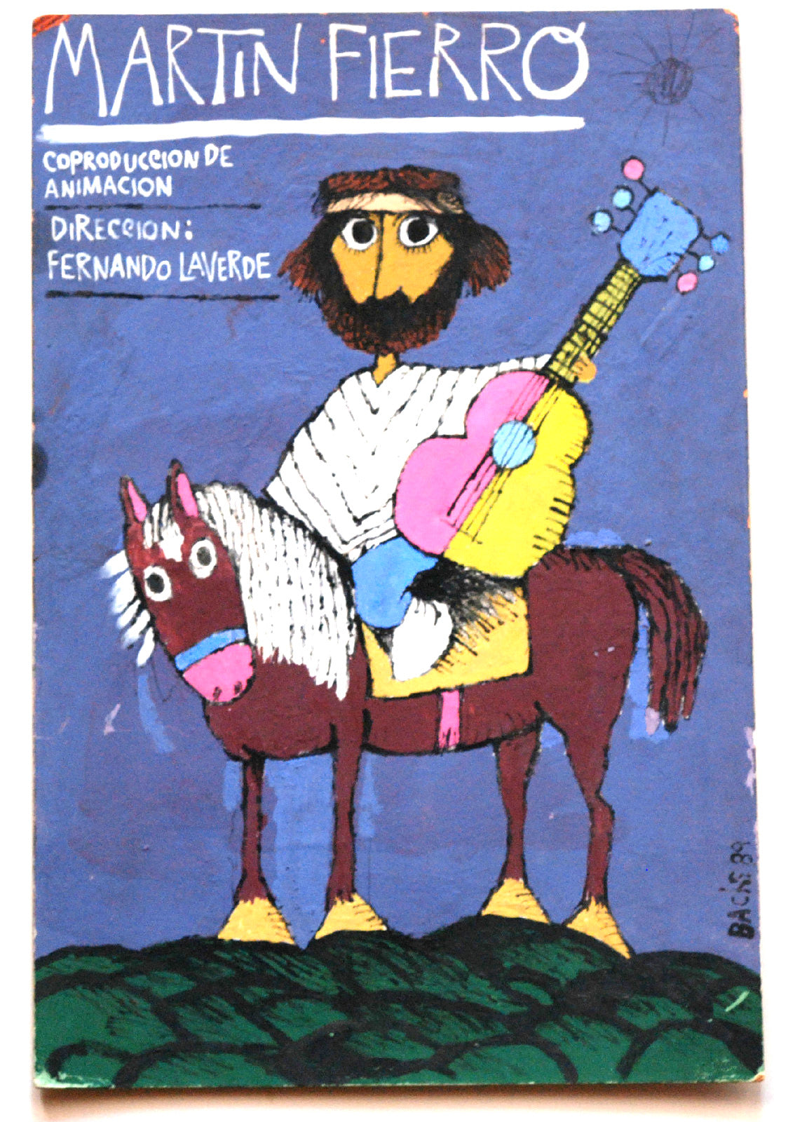 1989 Original Cuban Movie Poster MOCKUP.Gaucho Martin Fierro.Unique Art Piece!