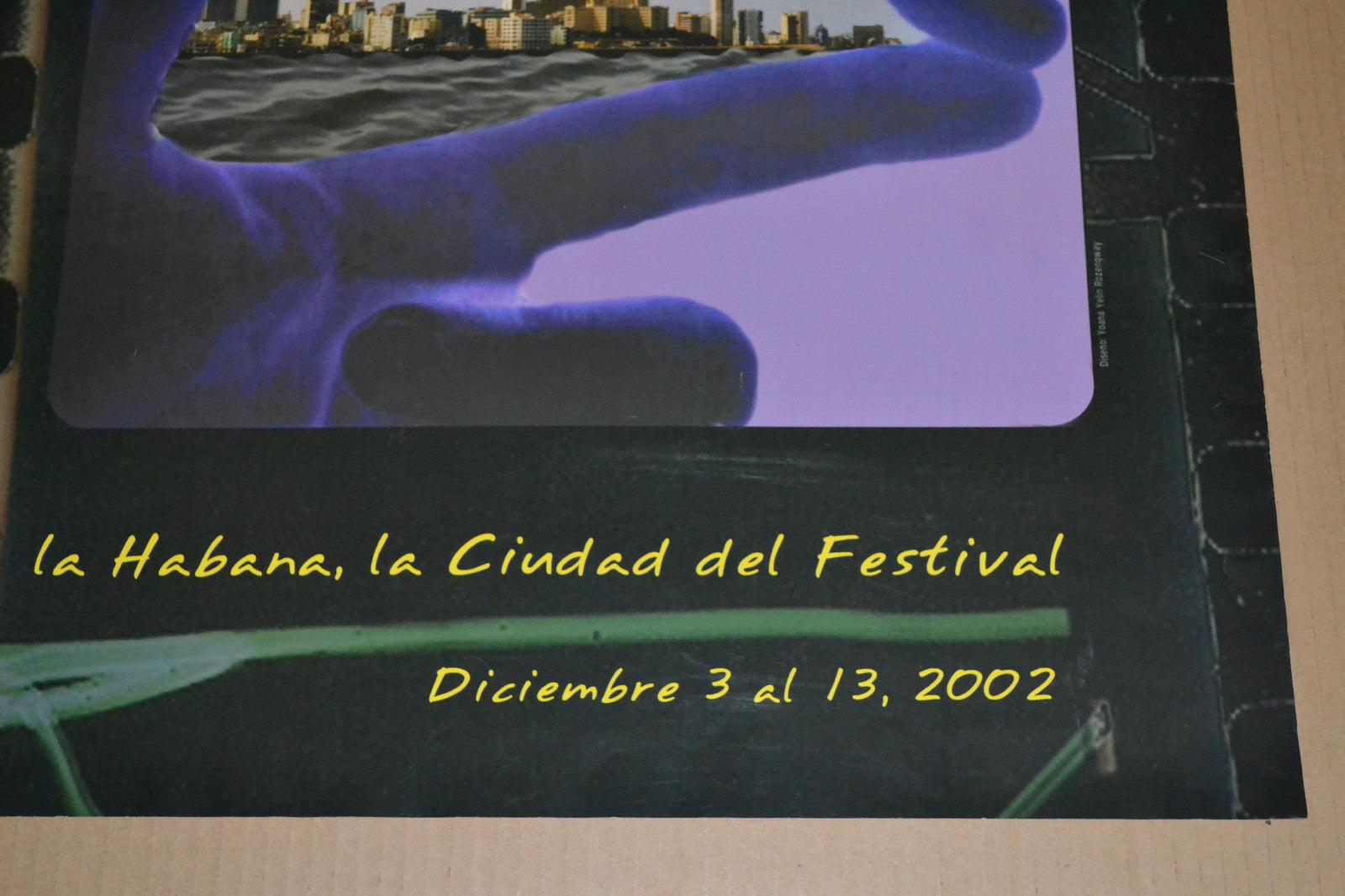 Cuban Original Cultural Poster 24th Festival of New Latin American Cinema film.