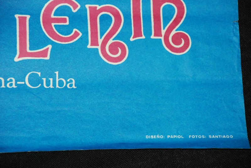 1978 Cuban Original Poster.Certified & Genuine.Parque Lenin.Habana Cuba.art