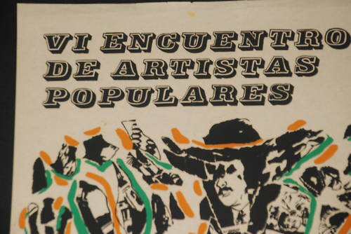 Authentic silkscreen 1984 Cuban Gallery Poster.Popular artists art show.Rare