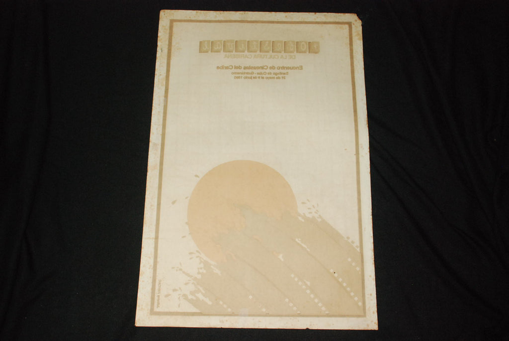 1990 Original Cuban Movie Poster.Plakat.Affiche.affisch"Caribbean art Festival