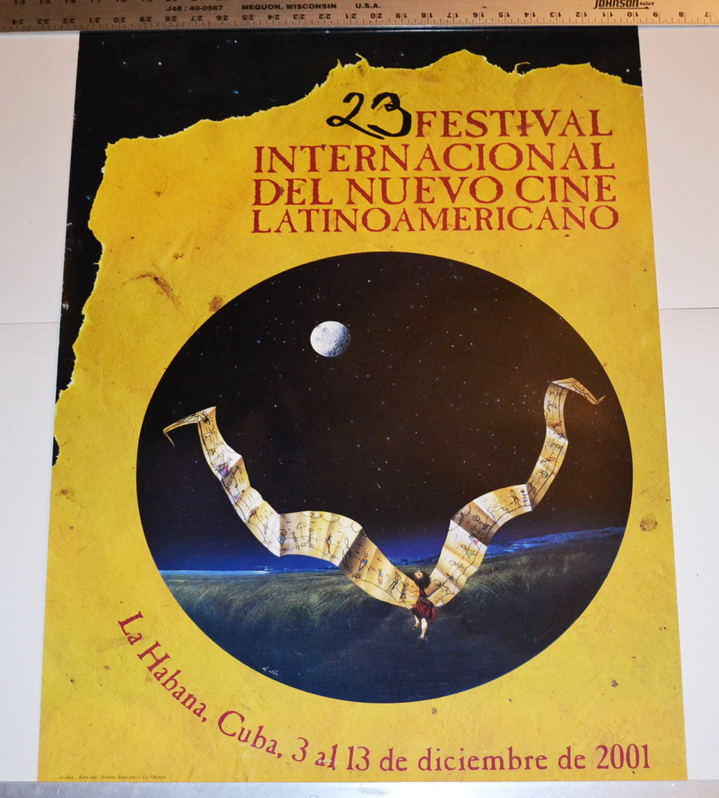 Original Cuban movie Poster.23th Festival of Cinema.Rancano art.Film Fantasy!