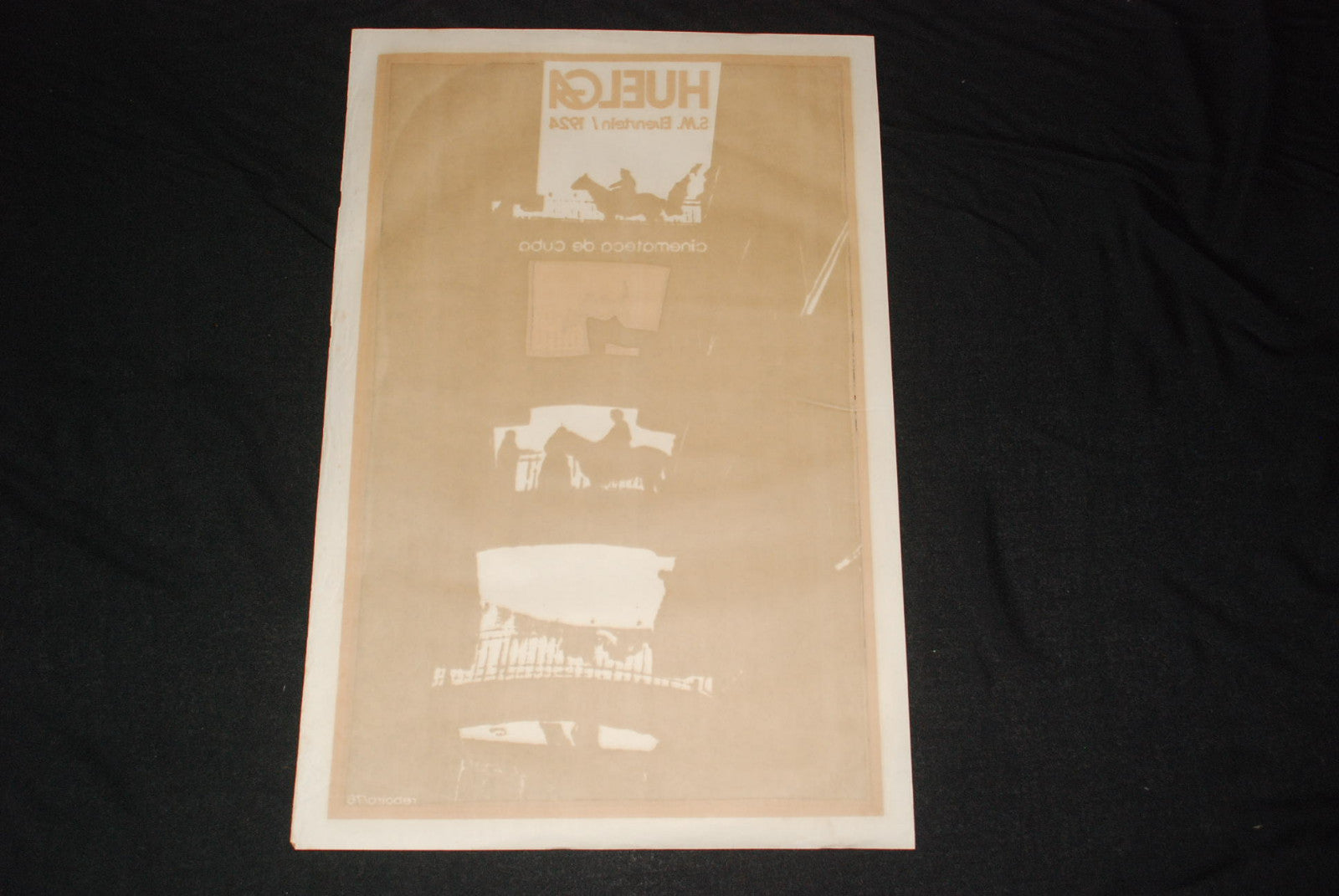 1976 Cuban Original Movie Poster"Huelga.STRIKE"Eisentein Cinema 1924.Mint art