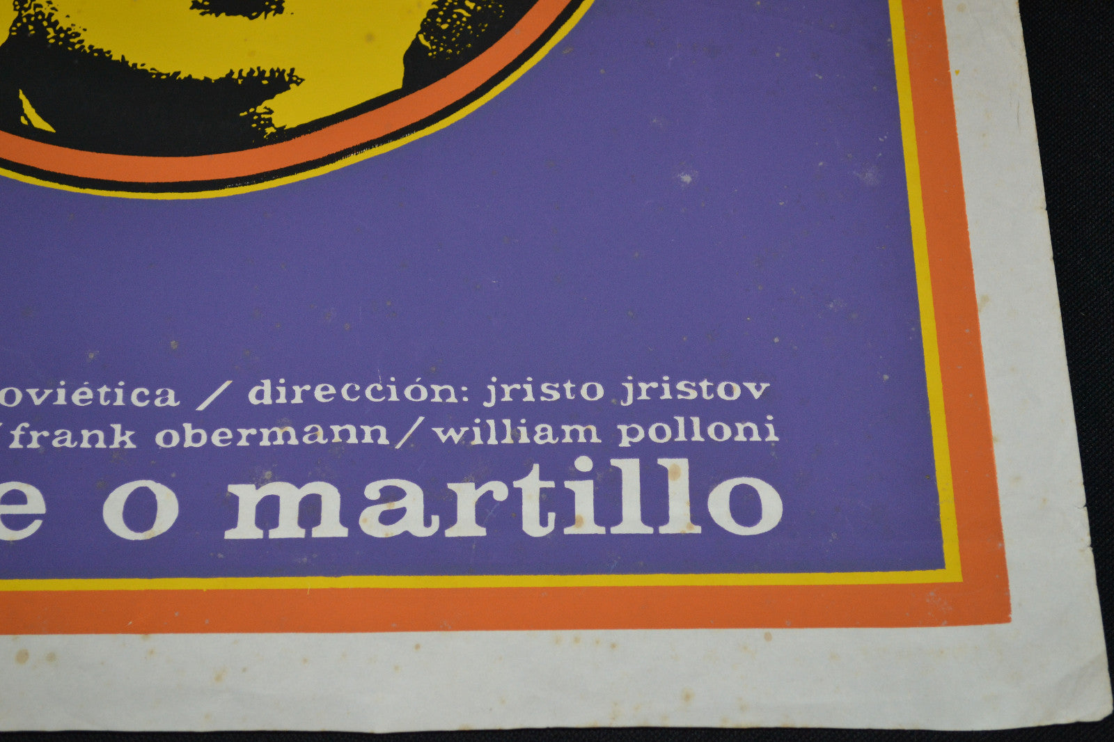 1974 Cuban ORIGINAL Movie Poster.Bulgaria Georgi Dimitrov.Christo Christov art
