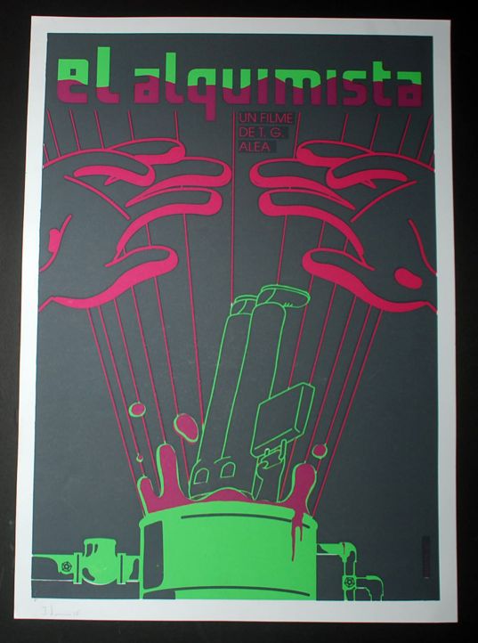 TEN Original Cuban Movie Posters"GUTIERREZ ALEA PORTFOLIO"Only 27 made.SIGNED!