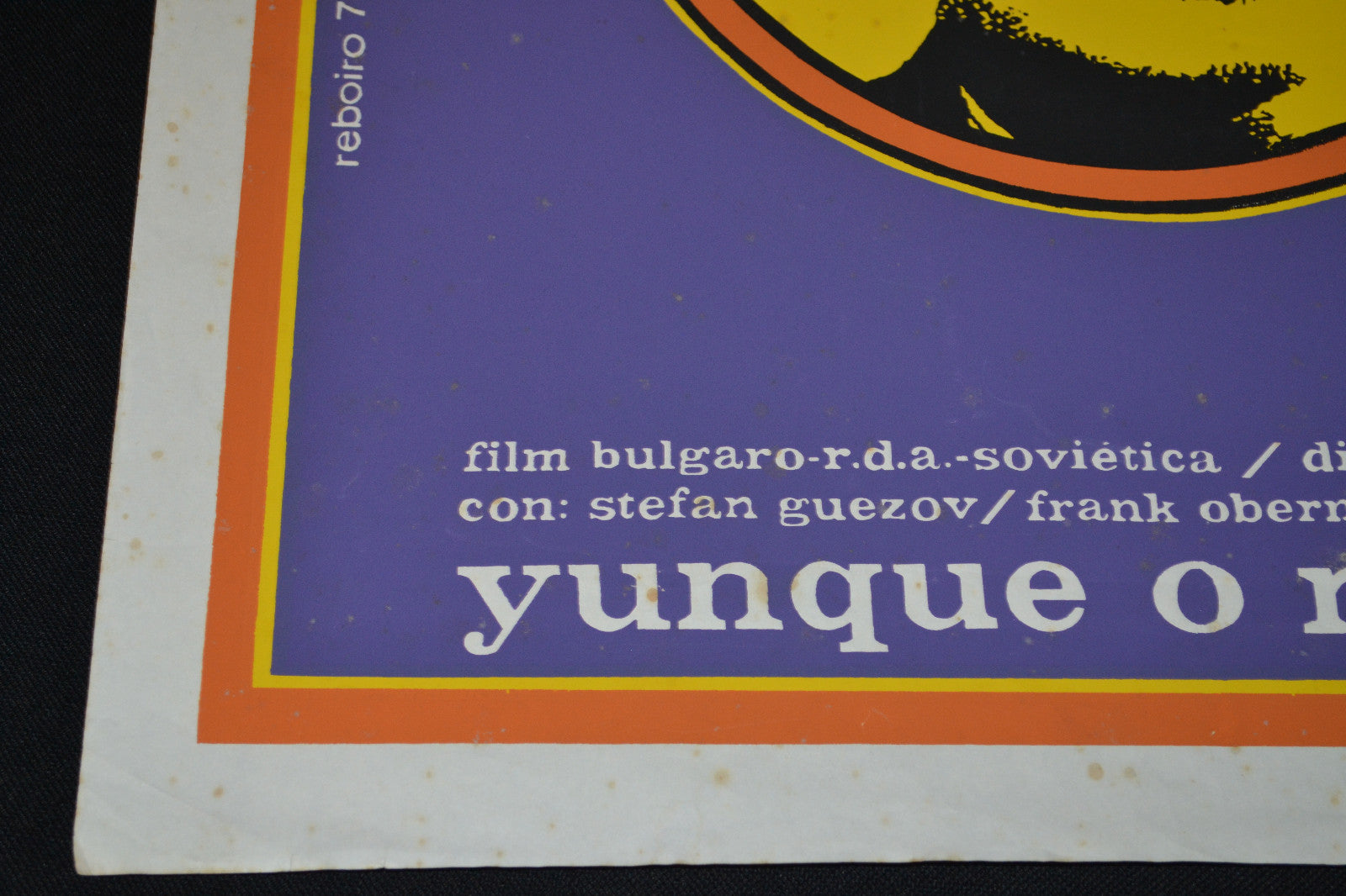 1974 Cuban ORIGINAL Movie Poster.Bulgaria Georgi Dimitrov.Christo Christov art