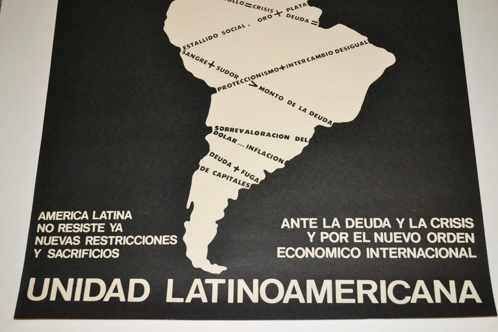 1984 Original Cuban Poster.Anti Imperialist.Latin America.Communism.Cold War art