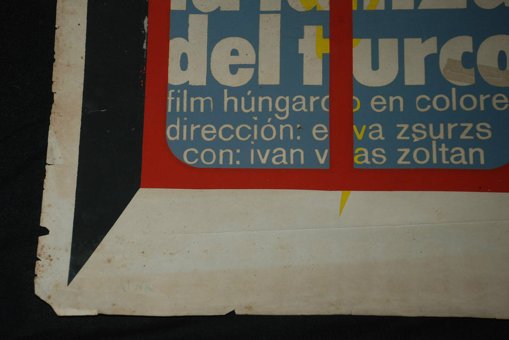 1975 Original Cuban Movie Poster"The SPEAR of the TURK"Lanza del turco.Film art.