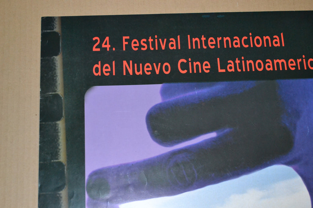 Cuban Original Cultural Poster 24th Festival of New Latin American Cinema film.