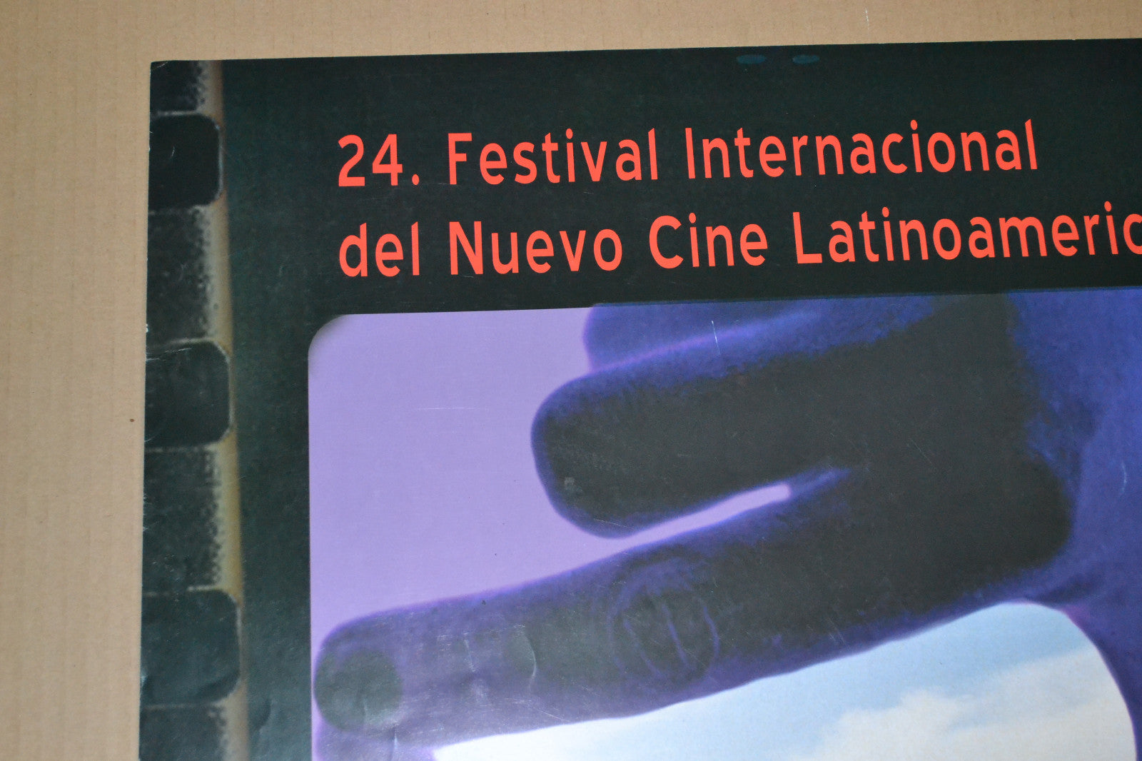 Cuban Original Cultural Poster 24th Festival of New Latin American Cinema film.