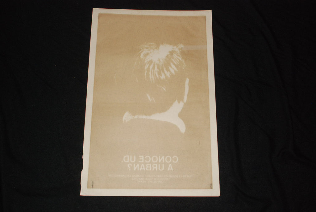 1973 Original Cuban Movie Poster"You Know URBAN?German film.Cerebral.B&W art