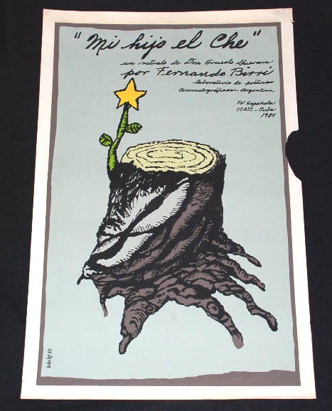 1985 Mi Hijo el CHE Original Poster and artist Mockup.Unique Collector's art