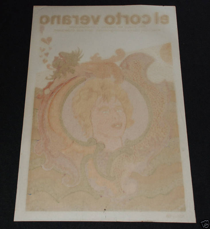 1968 Original Cuban Movie Poster.Plakat.Affiche.affisch"Short Summer"Swedish
