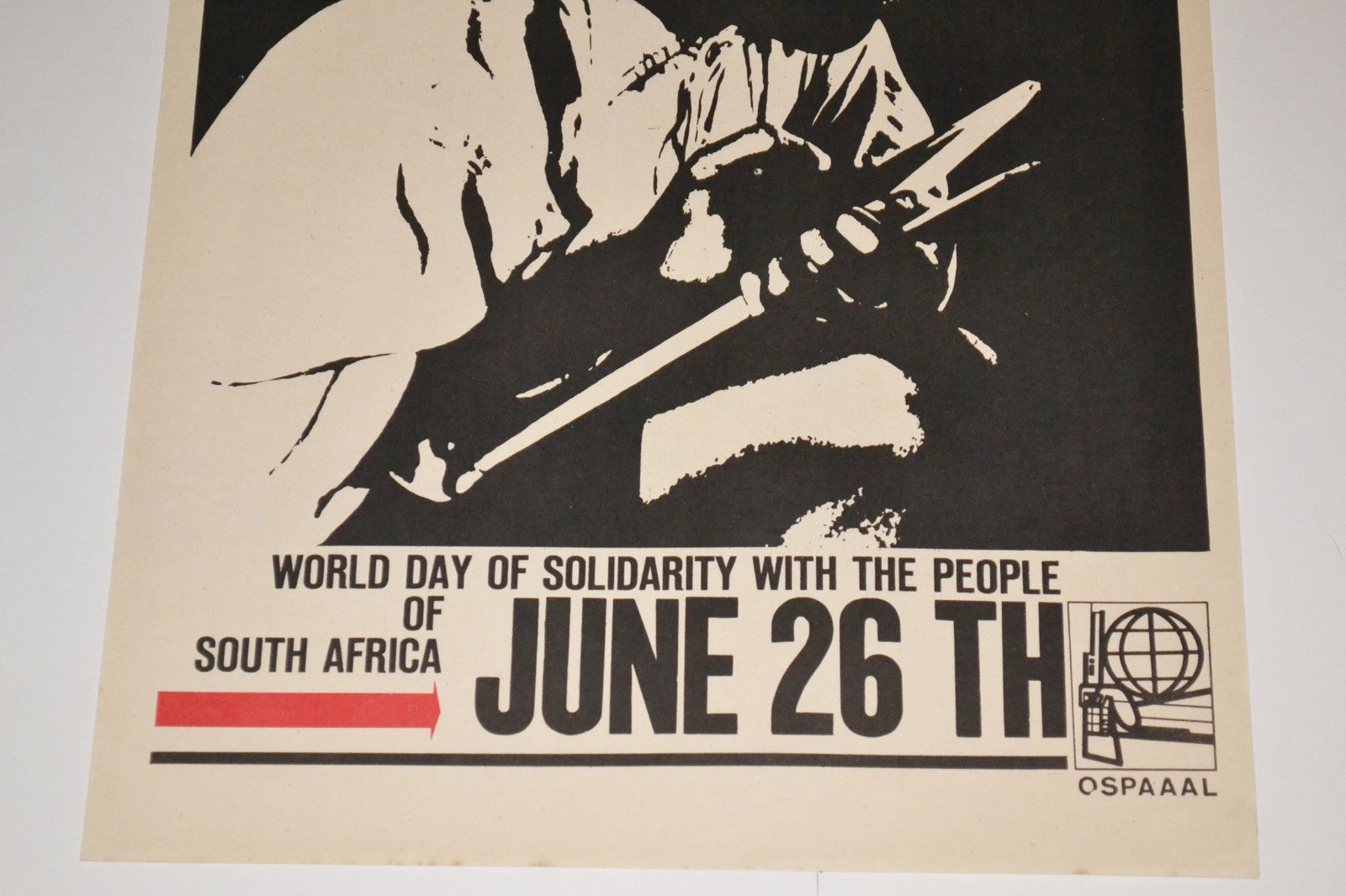 1967 OSPAAAL Political Poster.South AFRICA.Anti-Apartheid art.Colonialism.Racism