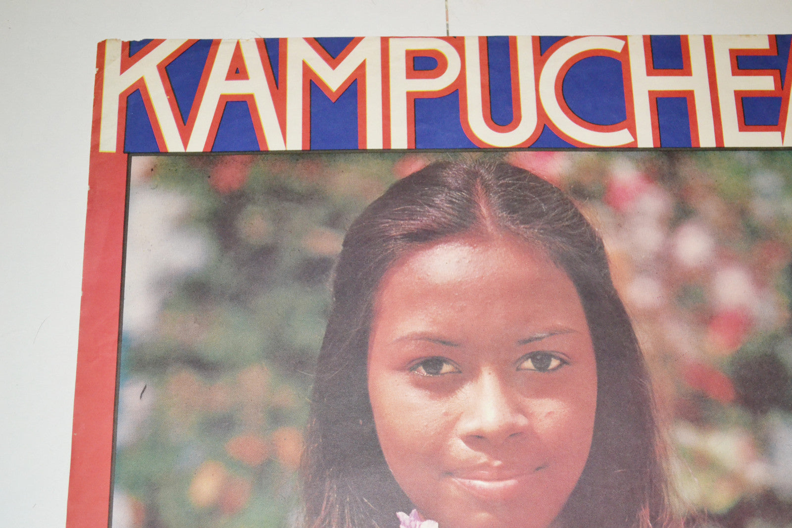 1980 Original Cuban Poster.Cold war history.Asian.Pol Pot Kampuchea.Cambodia.