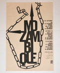 1973 Original Cuba Political Poster.Cold War Graphic art.Africa Mozambique
