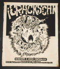 1984 Authentic Silkscreen Cuban Concert Poster.Carlos Varela.Rock Music art