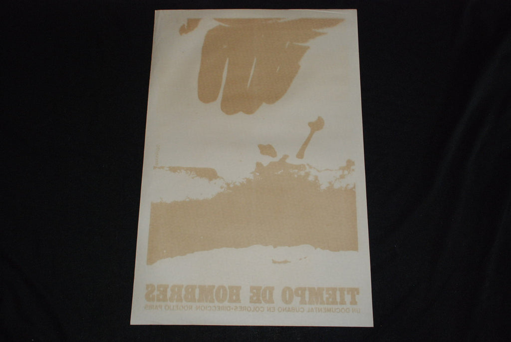 1970 Cuban Original Silkscreen Movie Poster.Plakat"Time of Men" Mint Art