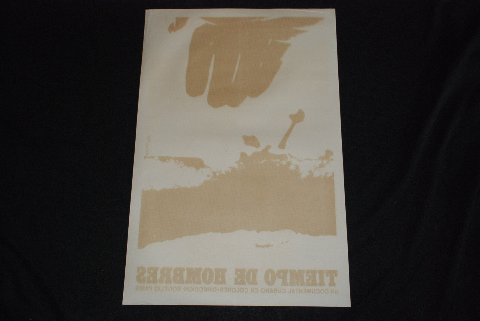 1970 Cuban Original Silkscreen Movie Poster.Plakat"Time of Men" Mint Art