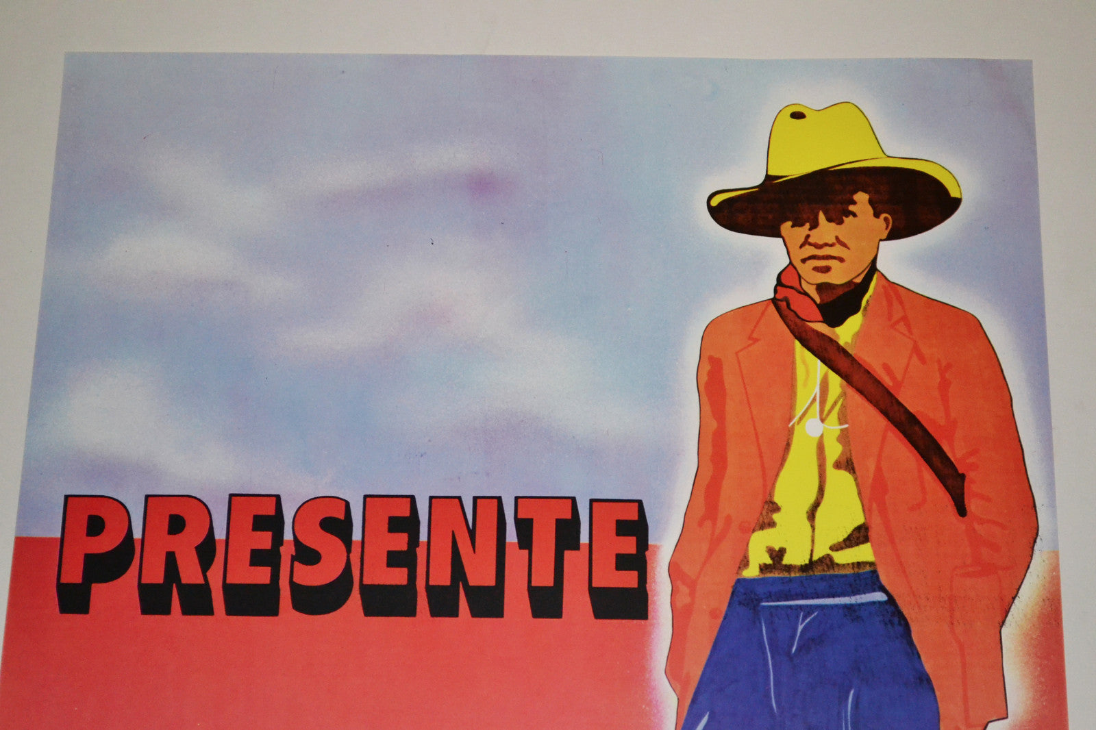 1985 Original Cuba Political Poster.Cold War Graphics.Nicaragua.Sandino.History.