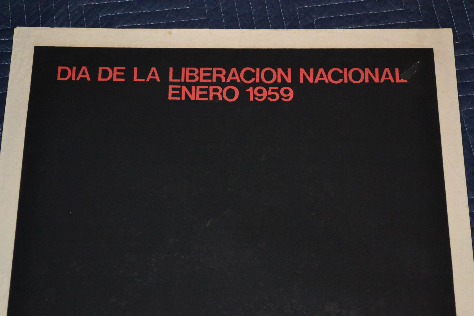 1976 Original Cuban Silkscreen Movie Poster.Day of Castro Revolution.Rainbow.
