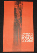 1978 Cuban Original Social Poster.Careful when Wet.Art.Plakat.Affiche.Affisch.