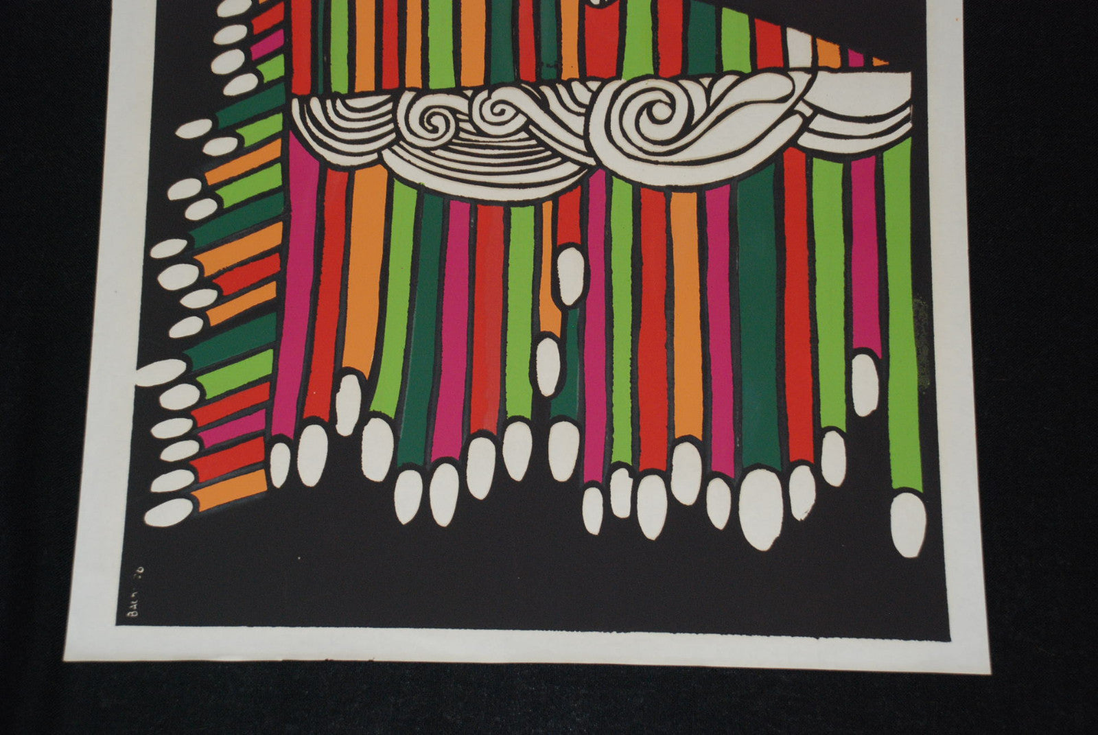 1976 Original Cuban Movie Poster"Organo de Manzanillo"Musical Organ.Colorful art