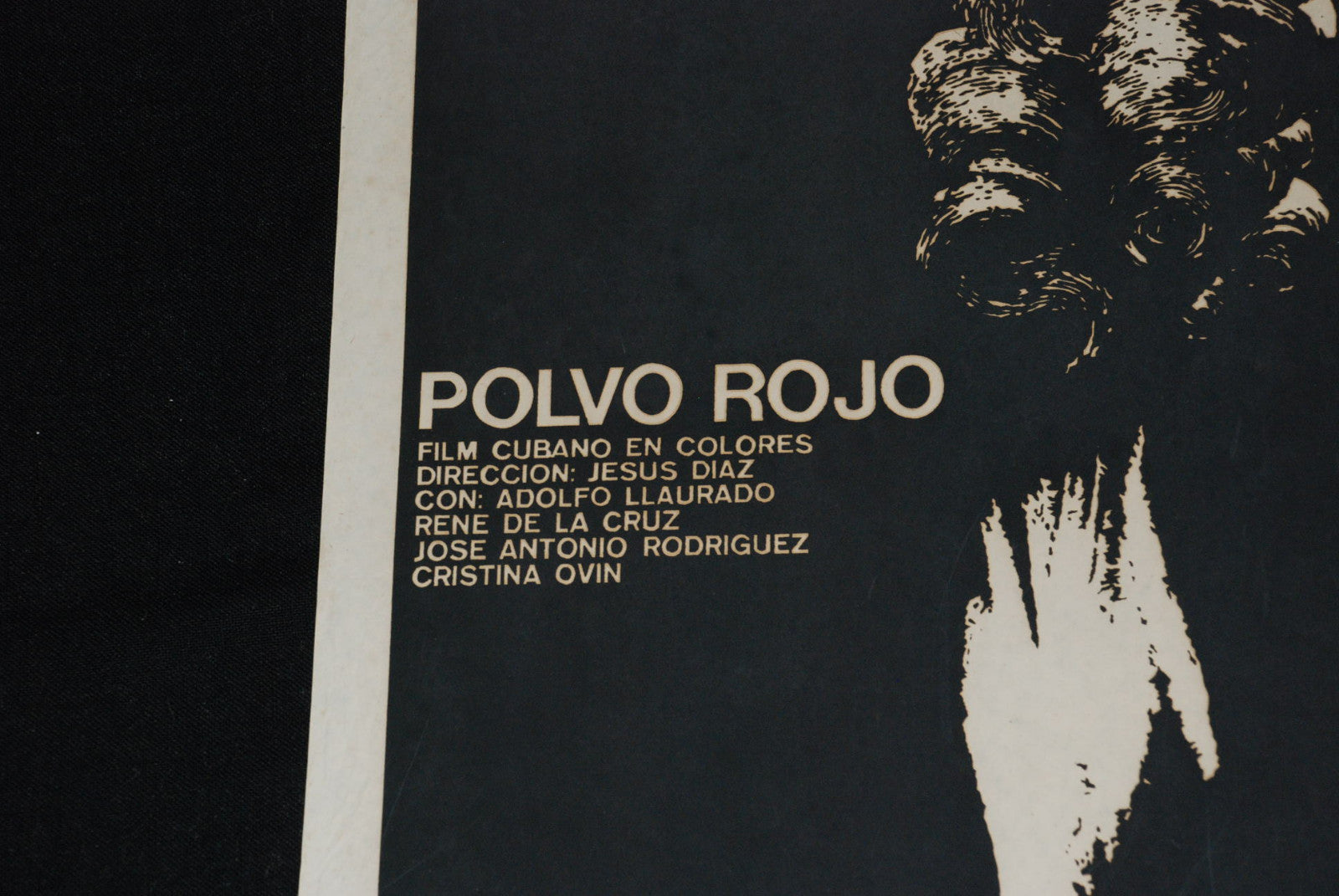 1982 Original Cuban Movie Poster"Red Dust"Cuba art film.Collectible.Authentic