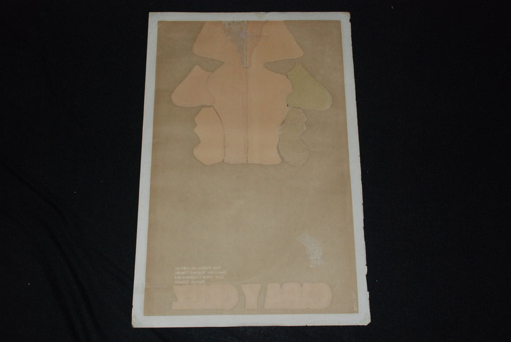 1976 Original Cuban Movie Poster"Cara y Cruz"Polish art.Ryszard Filipski.Poland.