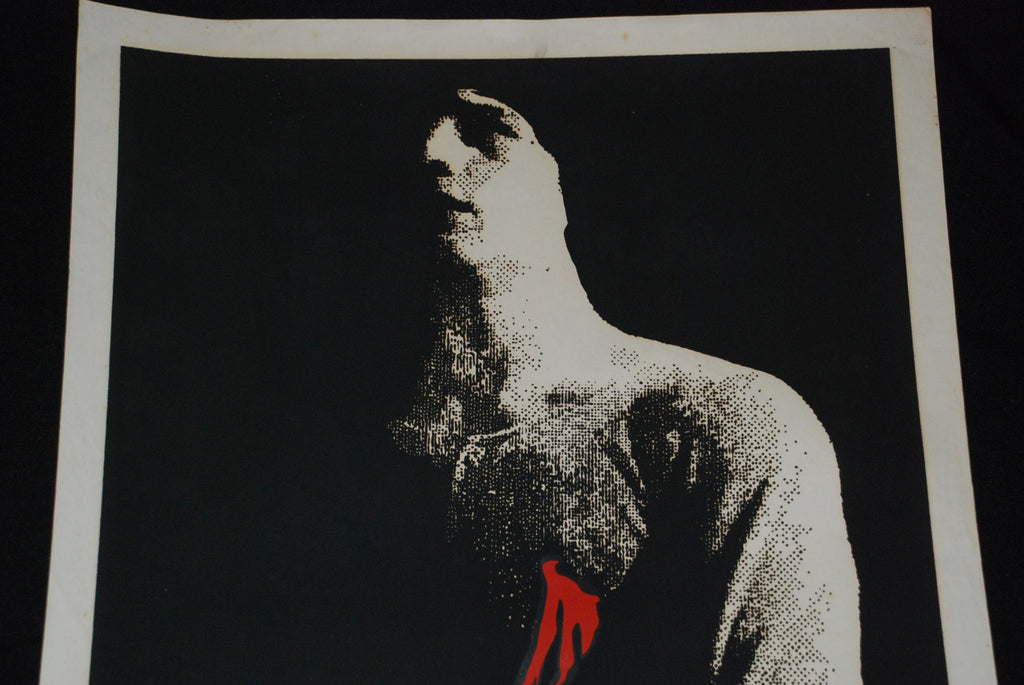 1976 Original Cuban Silkscreen Movie Poster"Corresponsal Rural"art.Bright red