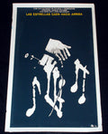 1976 Original Cuban Movie Poster"Star fall UP"Czech film Ladislav Rychman art
