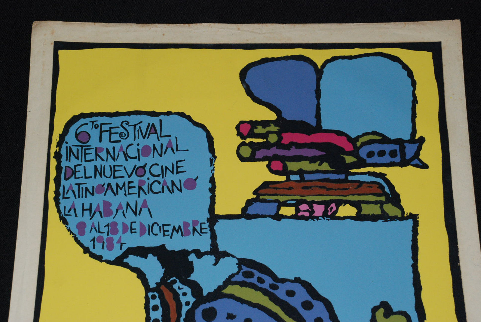 1984 Original Cuban Movie Poster"Cinema Festival"Director Camera.Cinematography