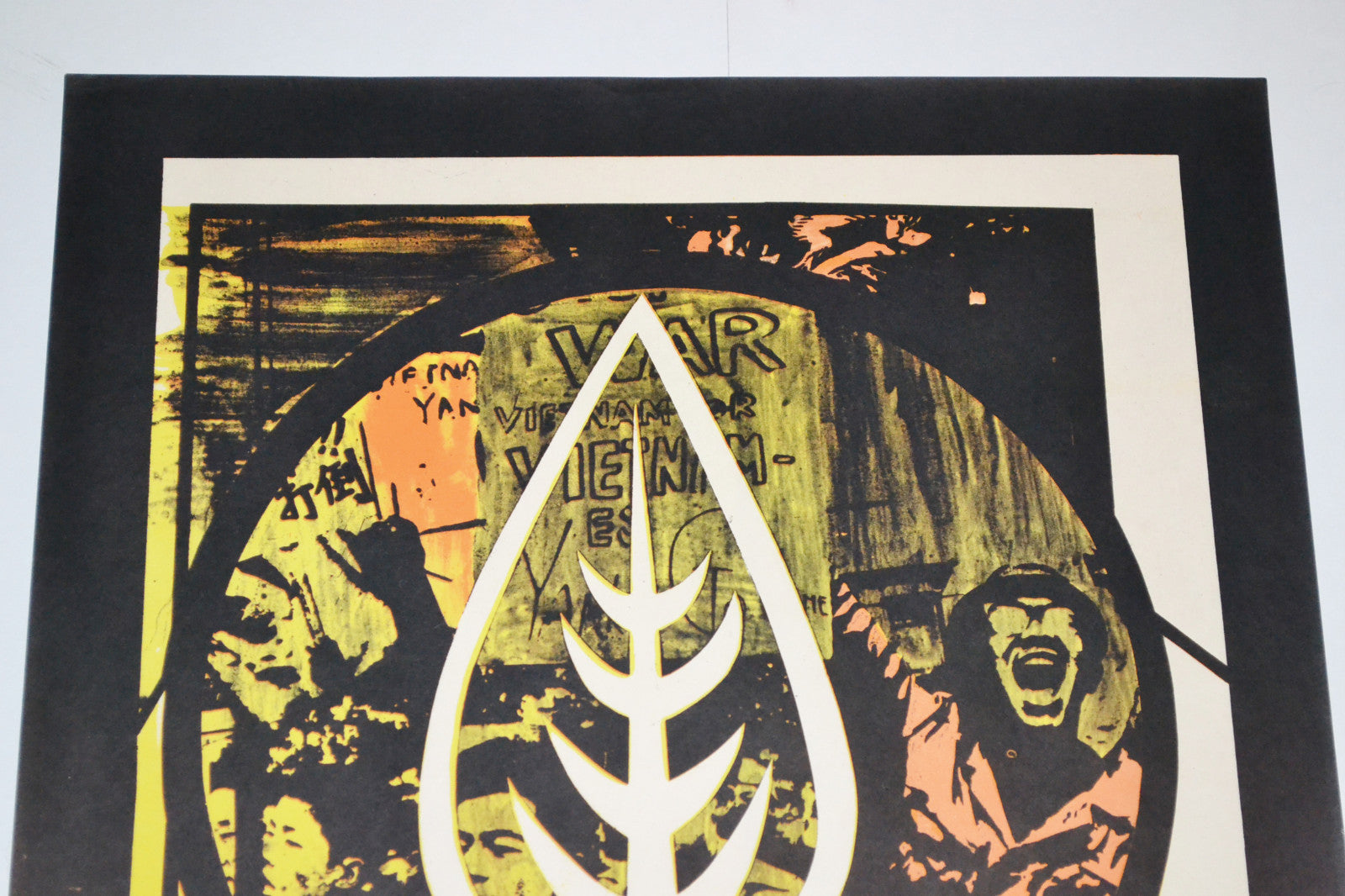 1968 Cuban Political Poster.Cold War art.OSPAAAL Solidarity with Japan.English