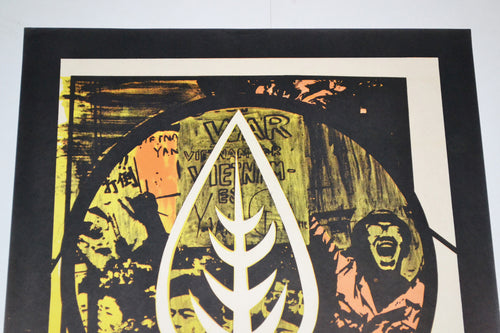 1968 Cuban Political Poster.Cold War art.OSPAAAL Solidarity with Japan.English