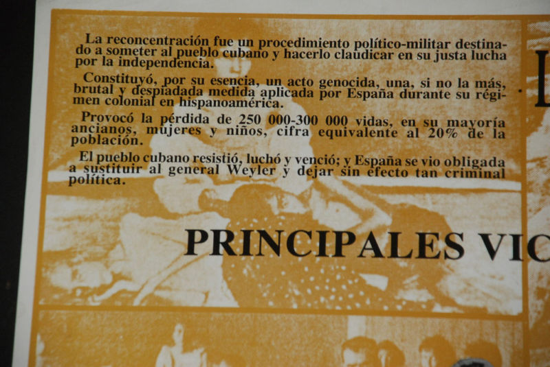1997 Original Cuban Poster"Weyler Concentration Camp"Plakat.Affiche.History.Art.