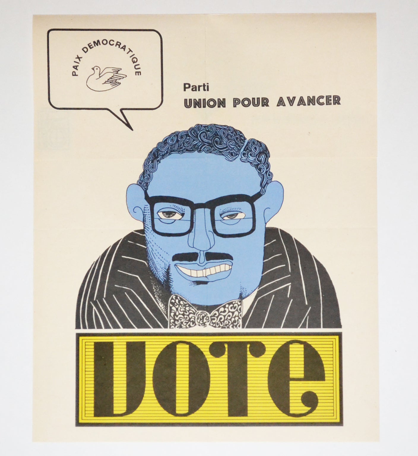 1968 Cuban Political Poster.Plakat.President LB.Johnson Road to Treason Origami.
