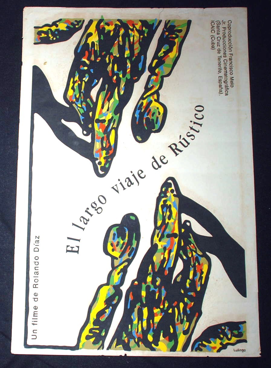 1993 Original Cuban Movie Poster"The Long Rustic Journey"Rare art.Collectible