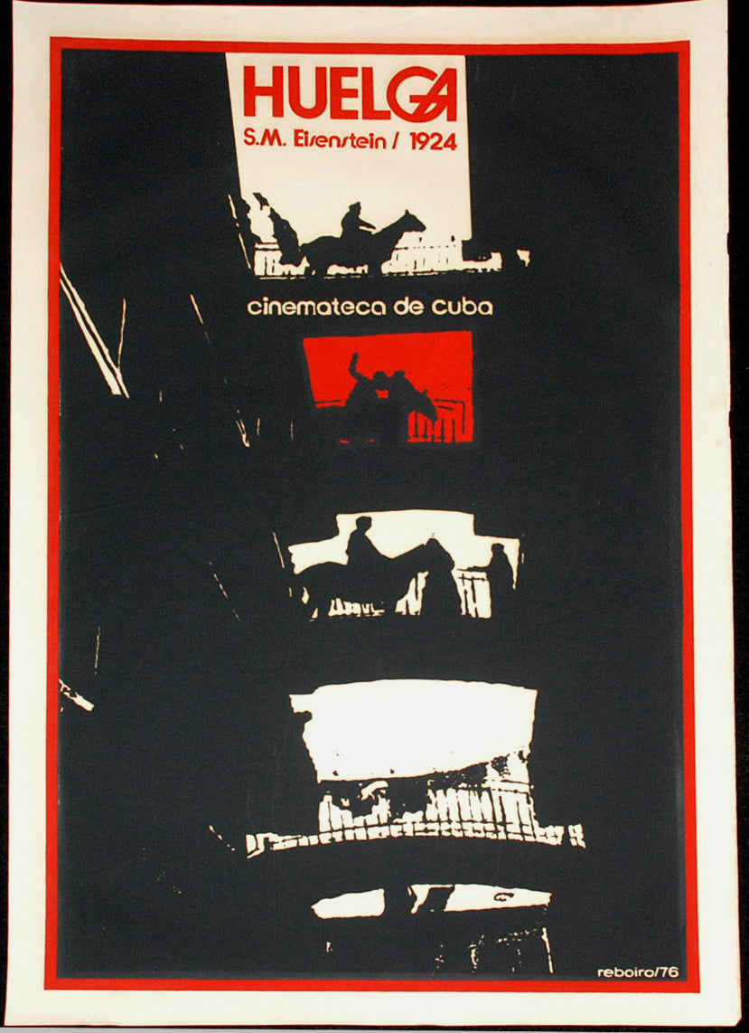 1976 Cuban Original Movie Poster"Huelga.STRIKE"Eisentein Cinema 1924.Mint art