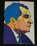 1972 Original OSPAAAL Cuban Political Poster.NIXON Werewolf Origami.Very rare!