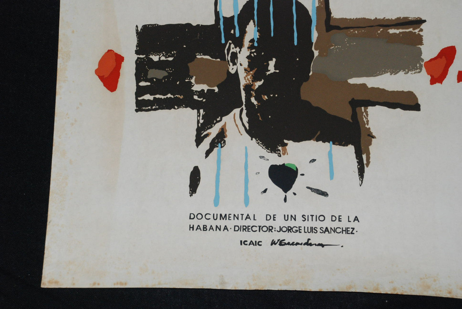 1990 Original Cuban Movie Poster.Plakat.Affiche.affisch"El Fanguito"Rare.Cuba.
