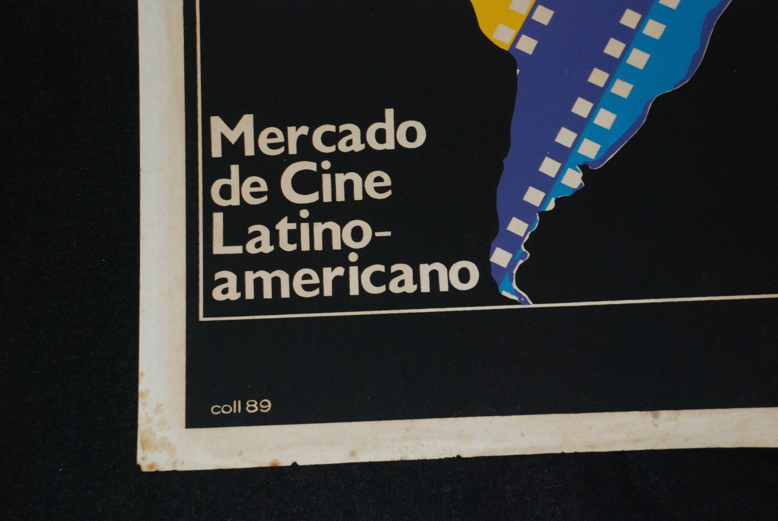 1989 Cuban Original Movie Poster.Cine Latinoamericano.MECLA.Latin Cinema art