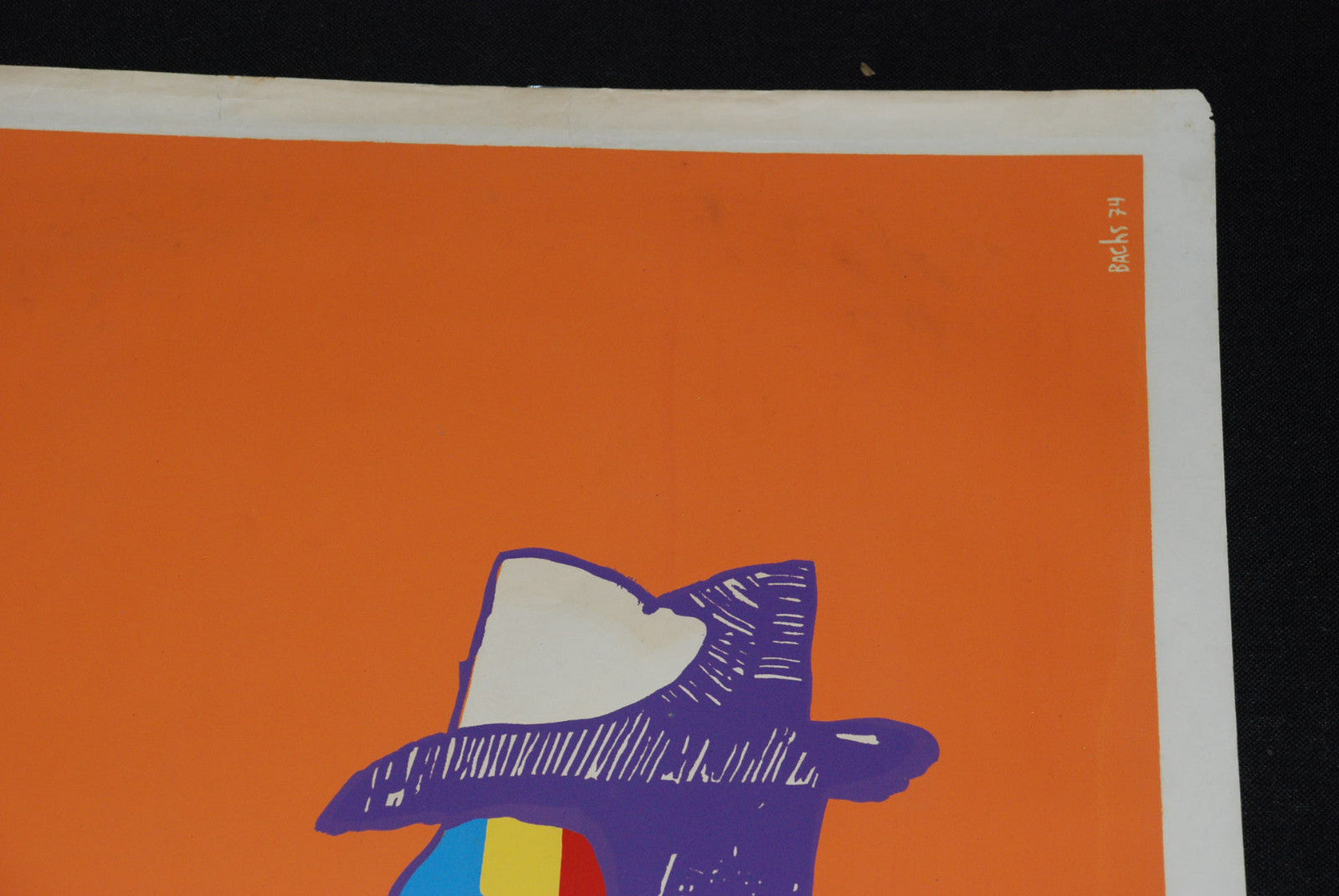 1974 Original Cuban Movie Poster.Romania.Manole Marcus"LONELY Detective"Art