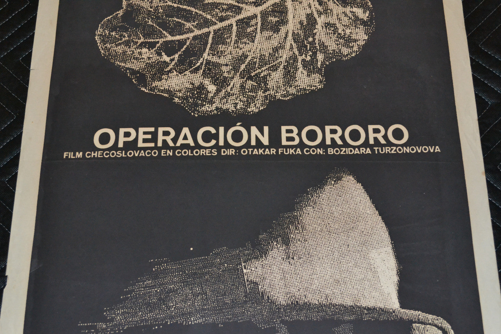 1975 Original Cuban Movie Poster"Operacion Bororo"Noir Otakar Fuka Czech film