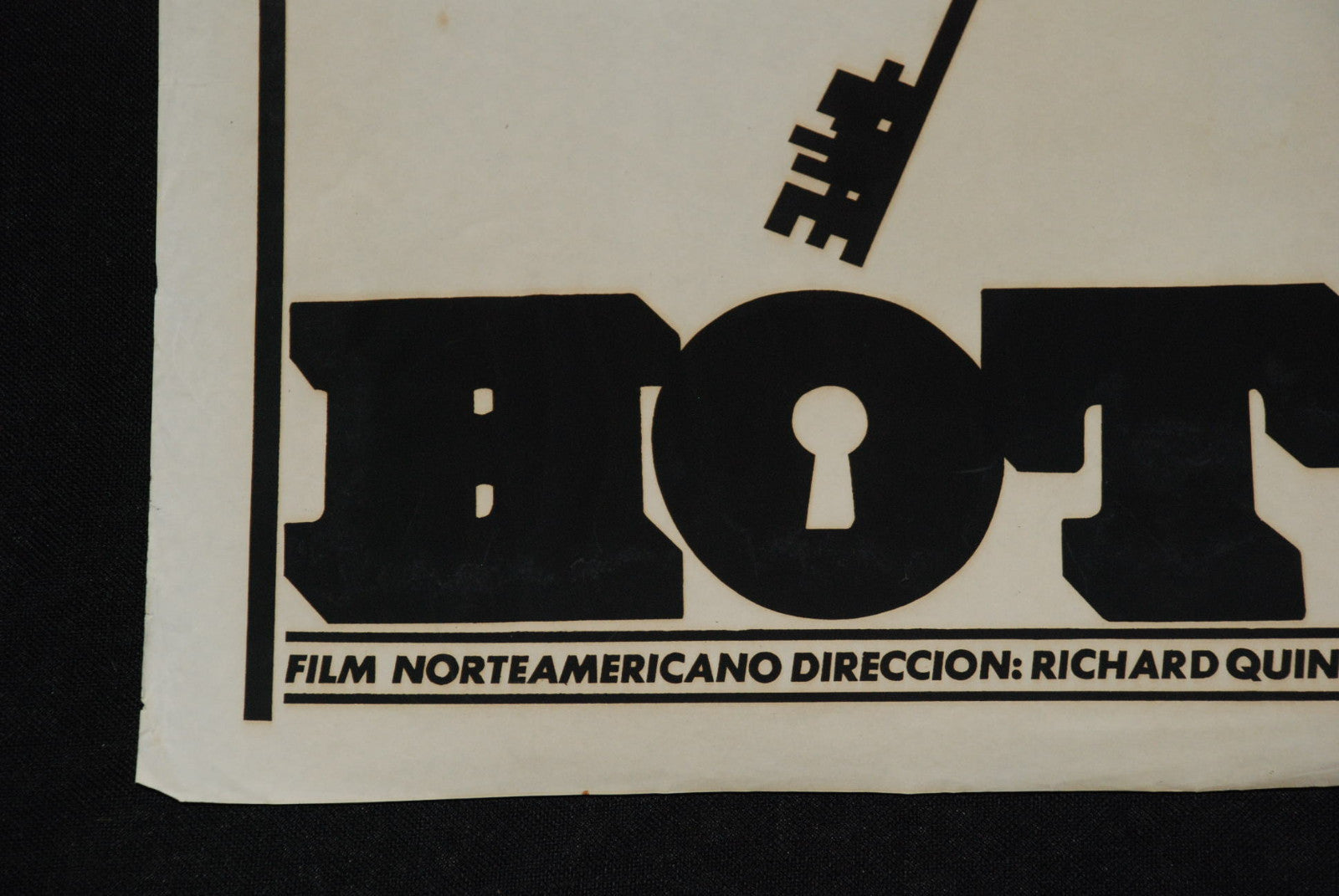 1973 Original Cuban Movie Poster"Hotel"Richard Quine American art film.Suicide.