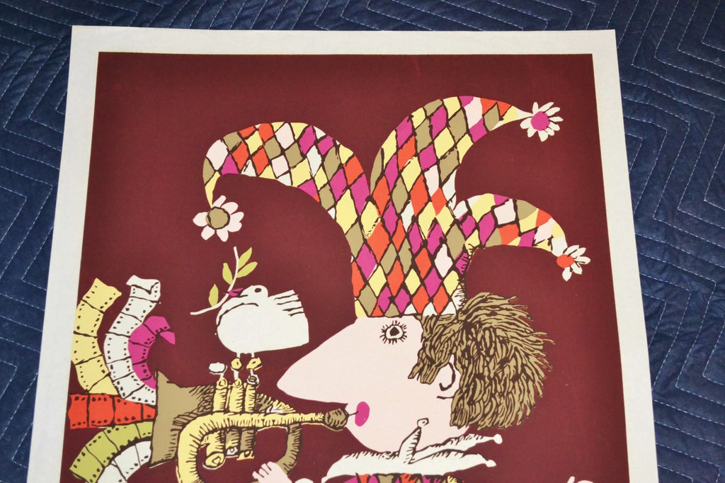 1981 Cuban ORIGINAL Movie Poster.Plakat.Affiche.affisch"Socialist Buffoon"art